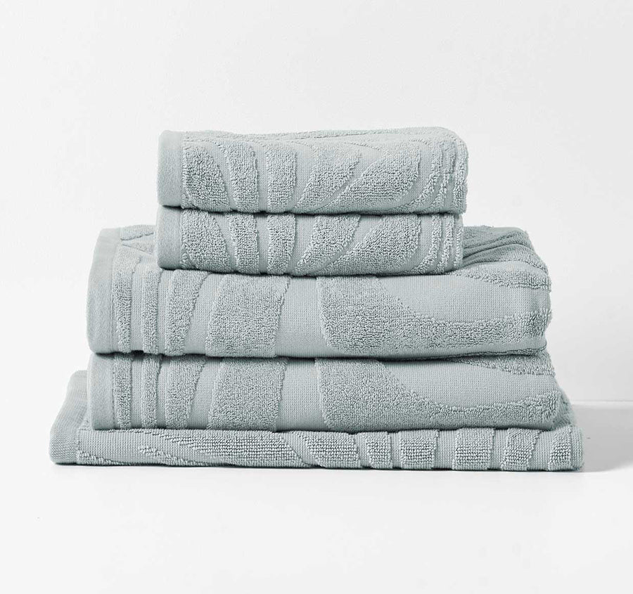 Wave 550GSM Bath Towel Range Pearl Blue Manchester Warehouse