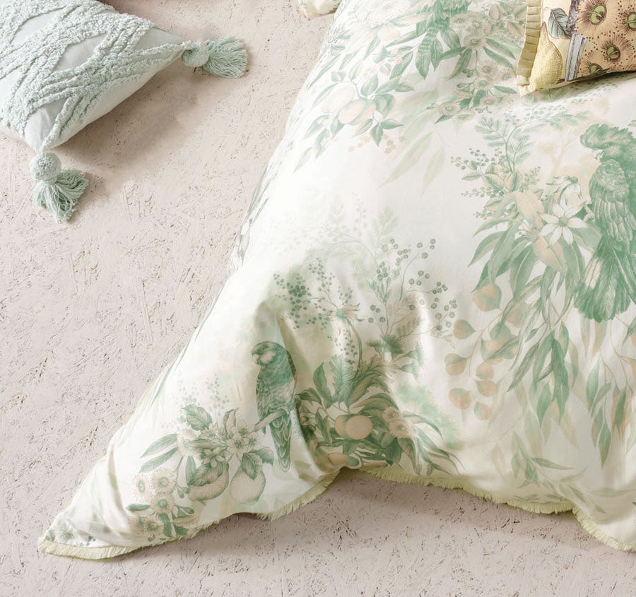 Katherine Quilt Cover Set Range Green – Manchester Warehouse