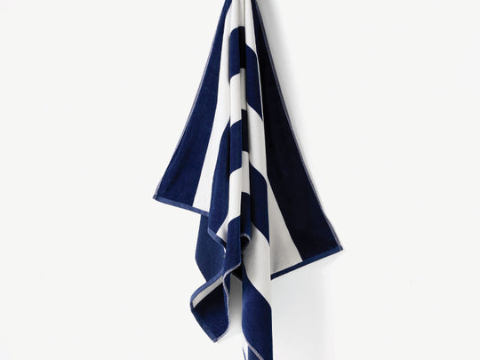 Portofino 86x160cm Beach Towel Navy