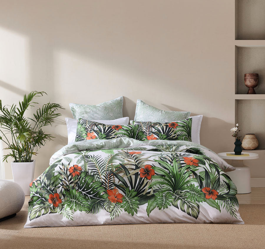 Lanai Palm Quilt Cover Set Range – Manchester Warehouse