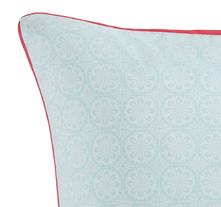 Posie European Pillowcase Aqua Manchester Warehouse