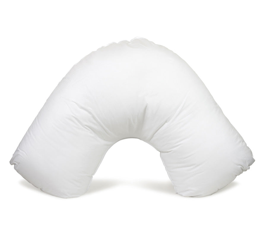 Double curved outlet foam pillow