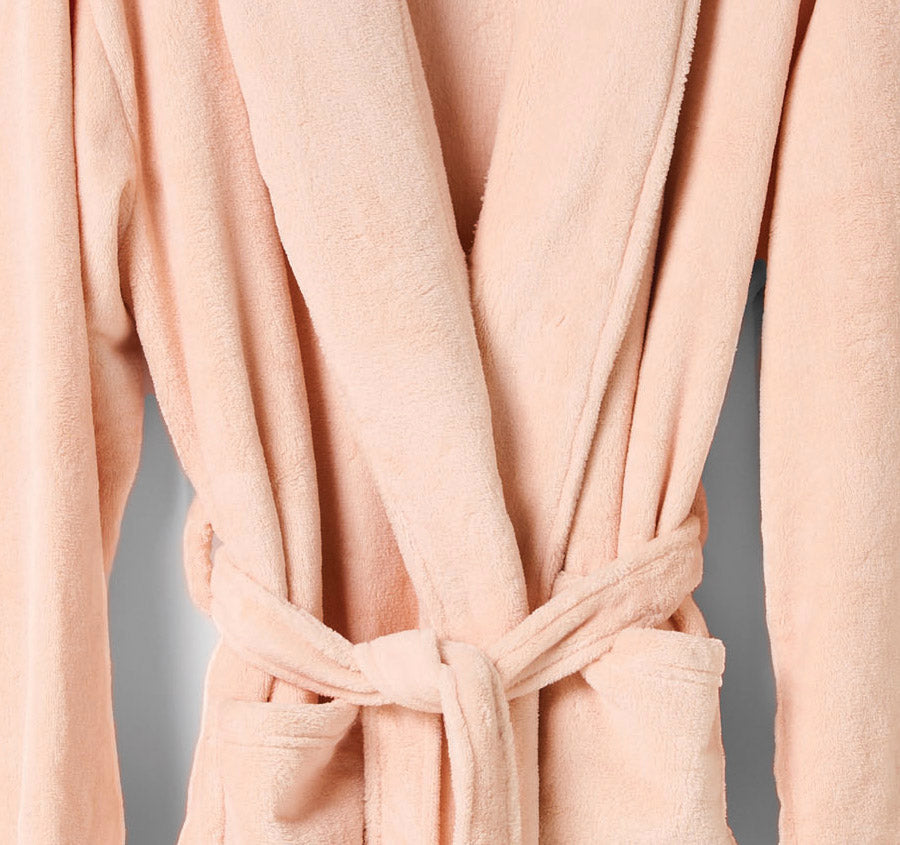 Plush Bathrobe Range Pink Manchester Warehouse