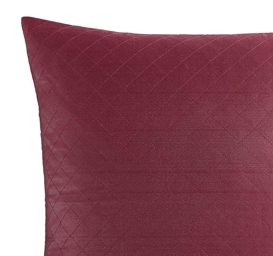 Burgundy european pillowcase sale