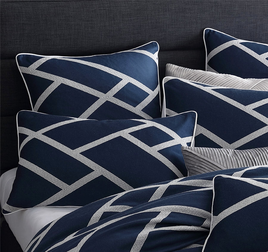 Navy shop european pillowcase